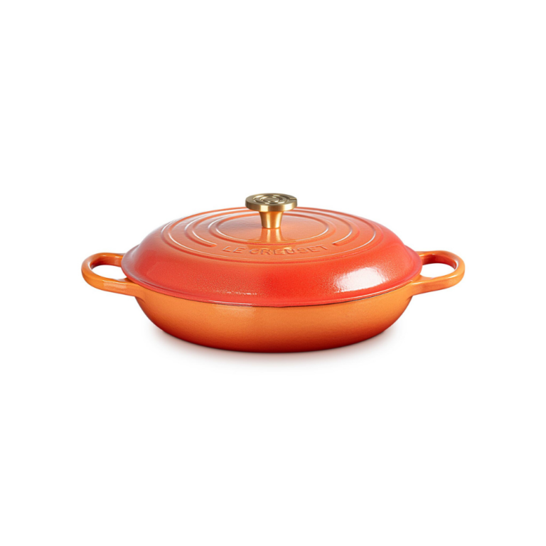 Le Creuset Signature Cast Iron Flamme Dorée Shallow Casserole 30cm