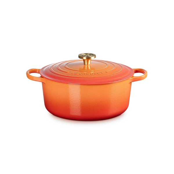 Le Creuset Signature Cast Iron Flamme Dorée Round Casserole 28cm