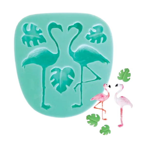 Flamingo & Banana Leaf Silicone Mould
