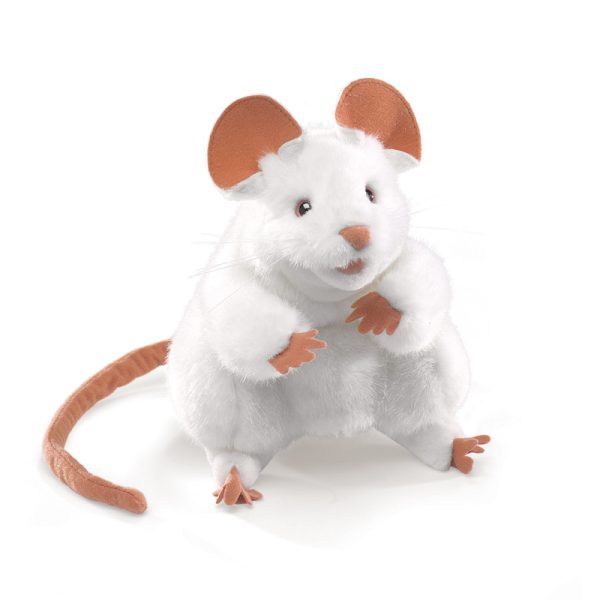 White Mouse Hand Puppet