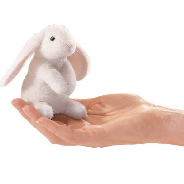 Pack of 4 Mini Lop Ear Rabbit Finger Puppets