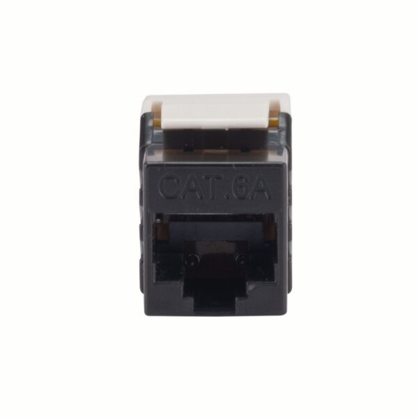Slimline Cat6A UTP jack. Colour Black