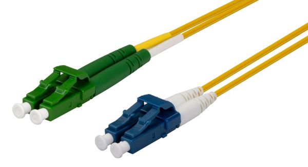 5M 9u LCA/LC Duplex Single Mode G657A1 Bend Insensitive Fibre Lead Yellow LSZH Jacket