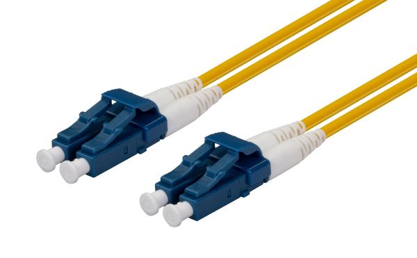 0.5M 9u LC/LC Duplex Single Mode G657A1 Bend Insensitive Fibre Lead Yellow LSZH Jacket