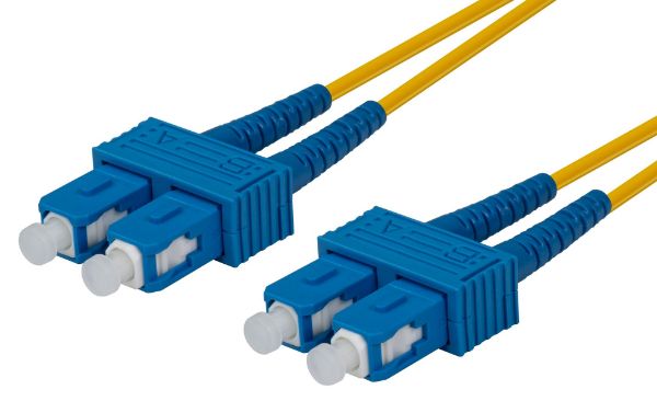 10M 9u SC/SC Duplex Sinlge Mode G657A1 Bend Insensitive Fibre Lead Yellow LSZH Jacket