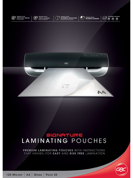GBC Lampouches, A4, 125mic - Packet of 25