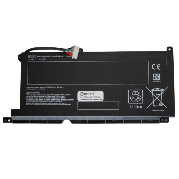 Compatible Battery for HP PG03XL, 3 Cell 52Wh Li-Polymer