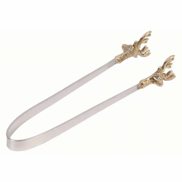 Gilded Deer Ice Tongs