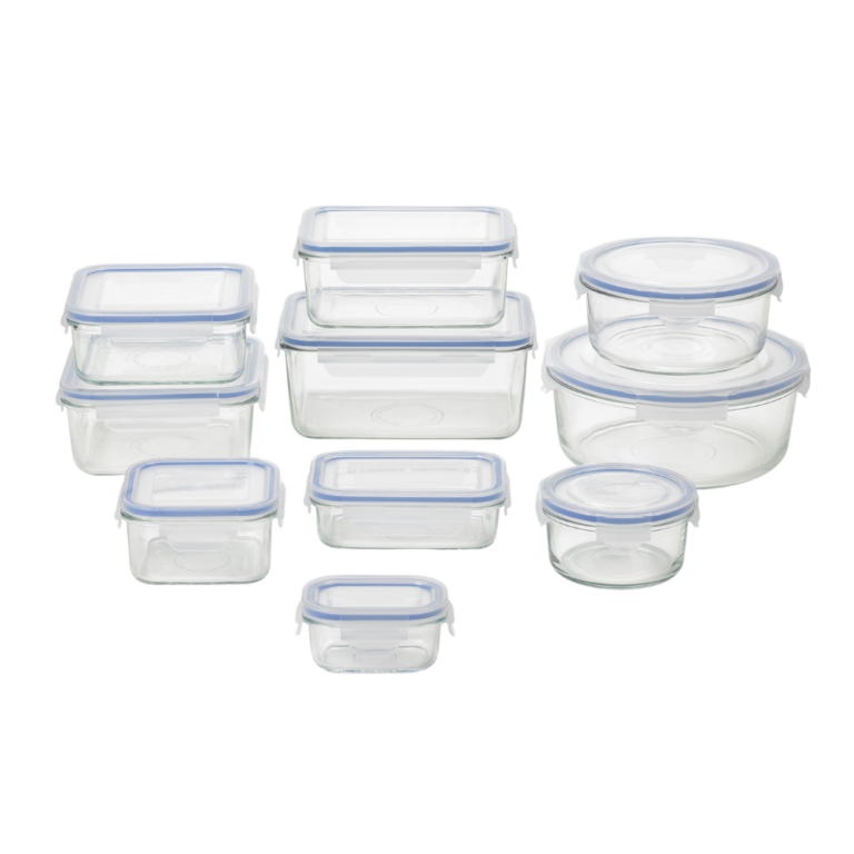 Glasslock Tempered Glass 10 Piece Glass Container Set