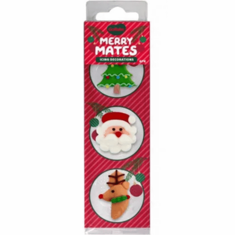 GoBake Dec Ons Merry Mates Pack of 6
