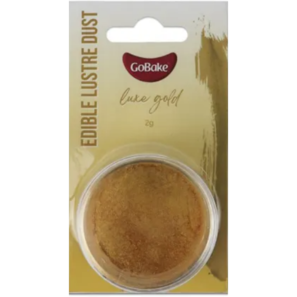 GoBake Edible Lustre Dust Luxe Gold 2g