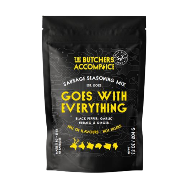 The Butchers Accomplice Sausage Seasoning Mix: Goes with Everything 204g