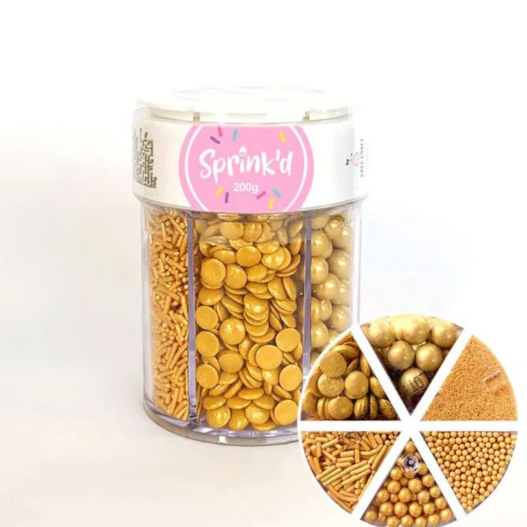 Sprink’d 6 Cavity 200g Shiny Gold