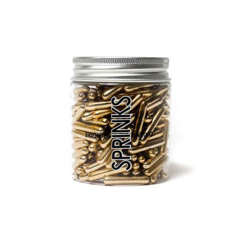 Sprinks Rods Vintage Gold Sprinkles 75g