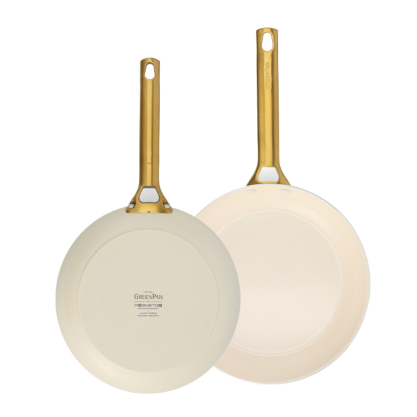GreenPan Padova 2 Piece Frypan Set Cream