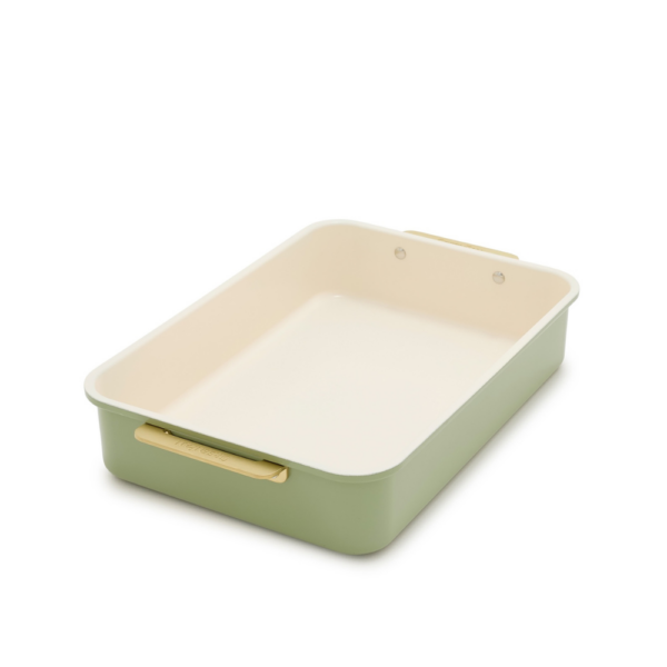 GreenPan Reserve Bakeware Rectangular Cake Pan Sage 30cm