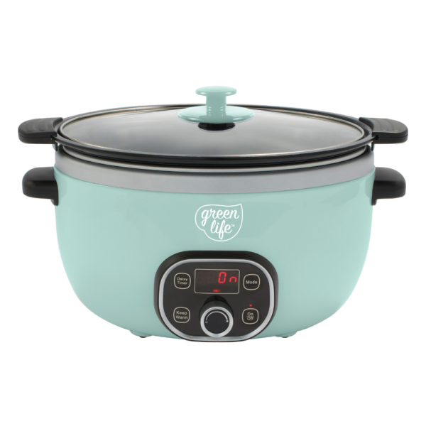 Greenlife Slow Cooker Duo Turquoise 5.7L