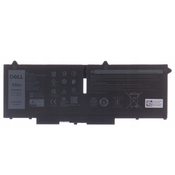 Original Dell Battery PRI, 58WHR, 4C, LITH, BYD, REN