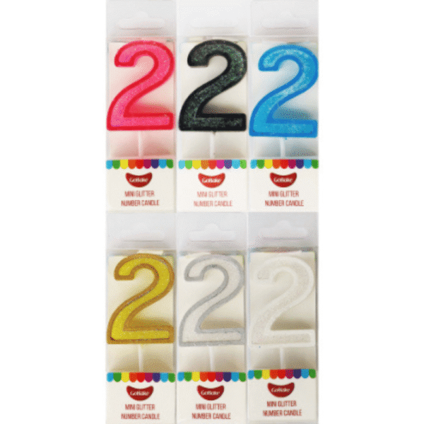 GoBake Modern Mini Number Candle 2