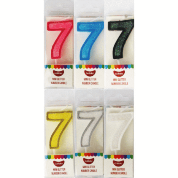 GoBake Modern Mini Number Candle 7