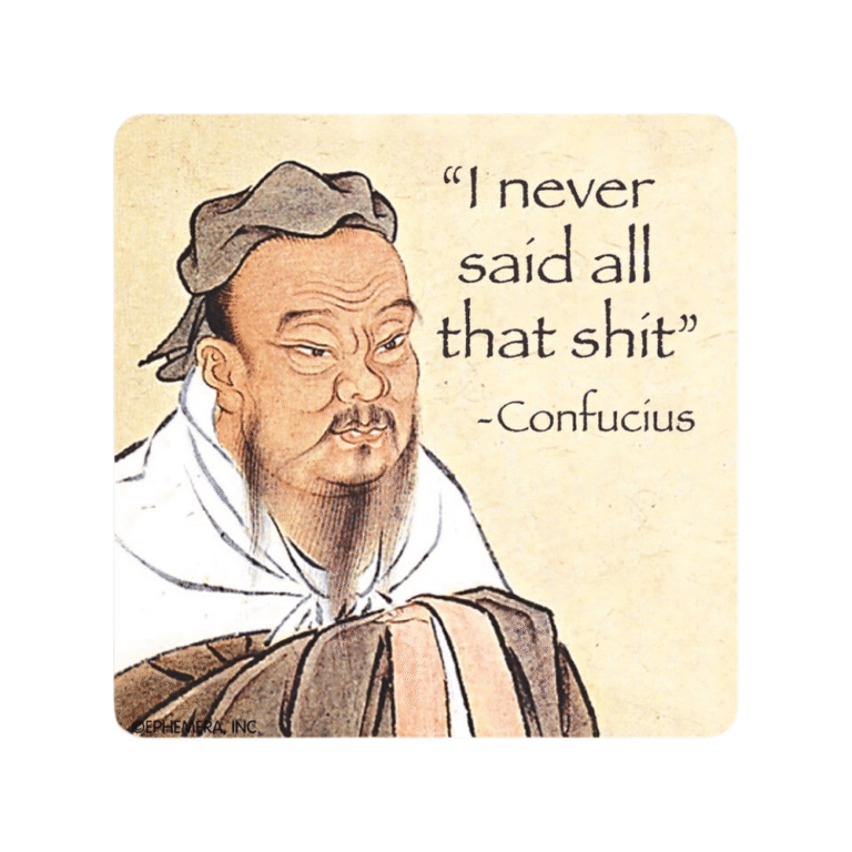 High Cotton Gifts Coaster Confucius
