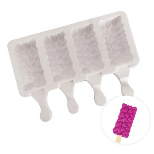 Cake Craft Hearts Popsicle Mould