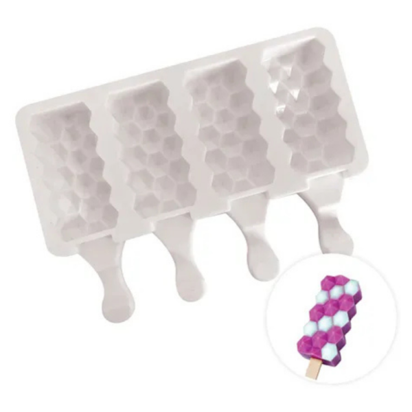 Cake Craft Hex Blocks Popsicle Mould