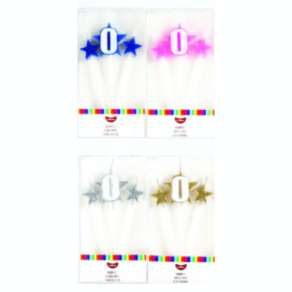 GoBake Number Star Pick Candle 0