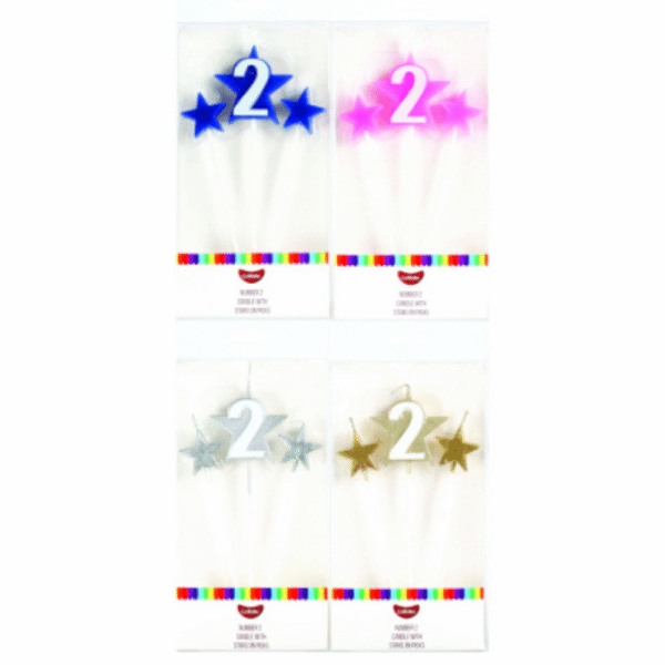 GoBake Number Star Pick Candle 2