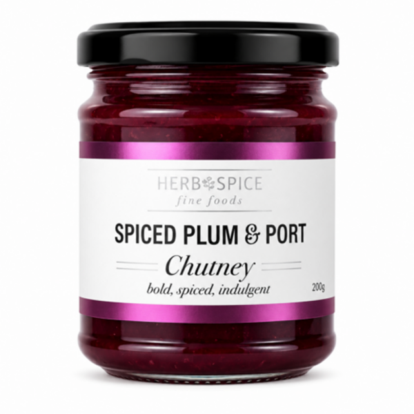 Herb Spice Fine Foods Spiced Plum & Port Chutney 200g