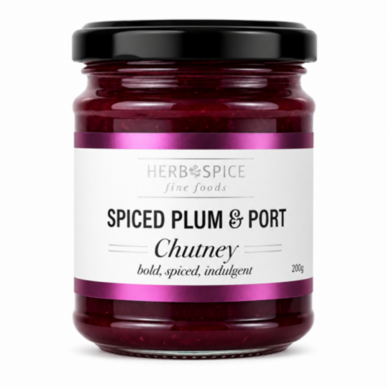 Herb Spice Fine Foods Spiced Plum & Port Chutney 200g