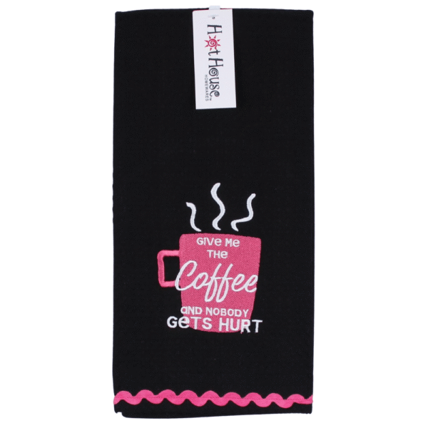 Hot House Coffee Hurt Tea Towel