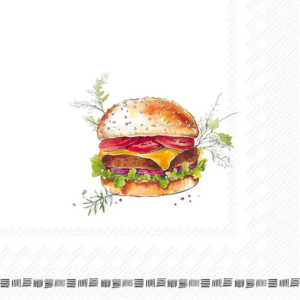 IHR Lunch Napkin Homemade Burger