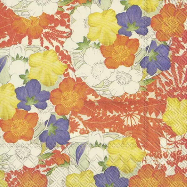 IHR Lunch Napkin Kimono Flowers