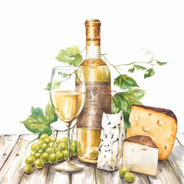 IHR Lunch Napkin White Wine Tasting