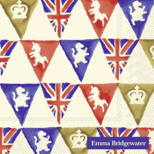 IHR Cocktail Napkin Emma Bridgewater Union Jack Bunting