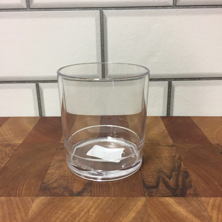 Polycarbonate Spirit Glass Stackable Clear 266ml