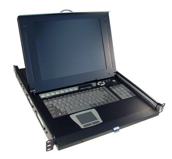 All-in-1 Integrated LCD KVM Drawer. 8 Port 19'' Screen Siz 1x console to 8x PS2 or PC''s