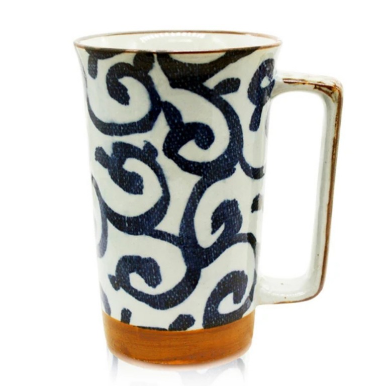Indigo Swirl Tall Mug 400ml