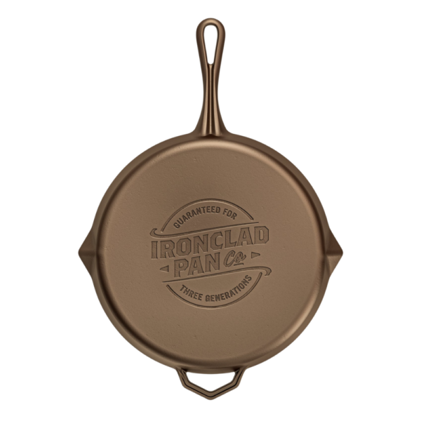 Ironclad Legacy Pan Cast Iron Skillet Antique Finish 28cm