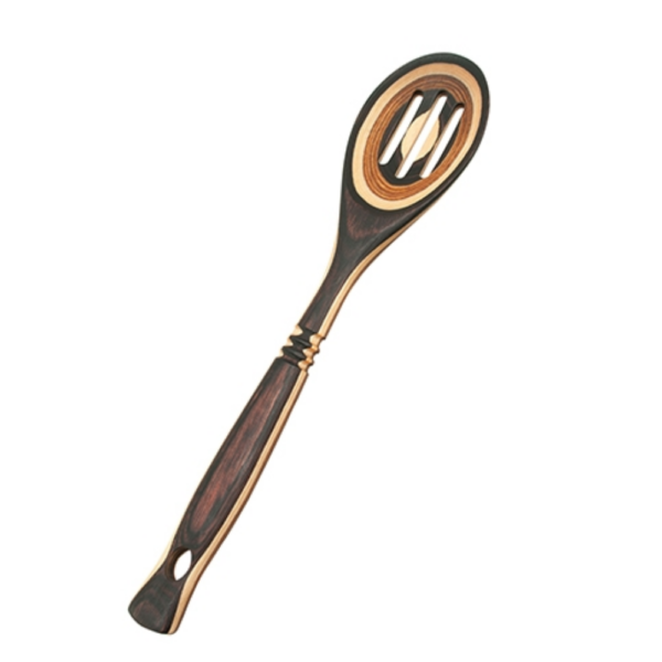 Island Bamboo Natural Pakka Slotted Spoon 30cm