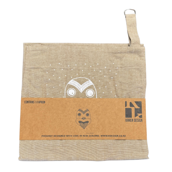 Karen Design Apron Natural NZ Tiki