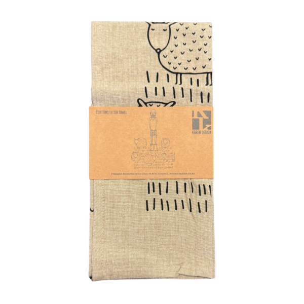 Karen Design Tea Towel Natural NZ Farmer