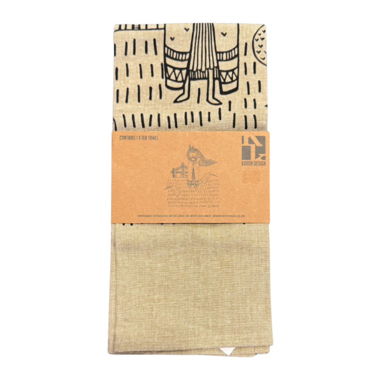 Karen Design Tea Towel Natural NZ Girl