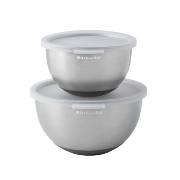 KitchenAid 2 Piece Stainless Steel Mixing Bowl Set