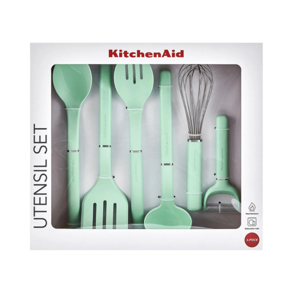 KitchenAid Universal 6 Piece Kitchen Utensil Set Spearmint