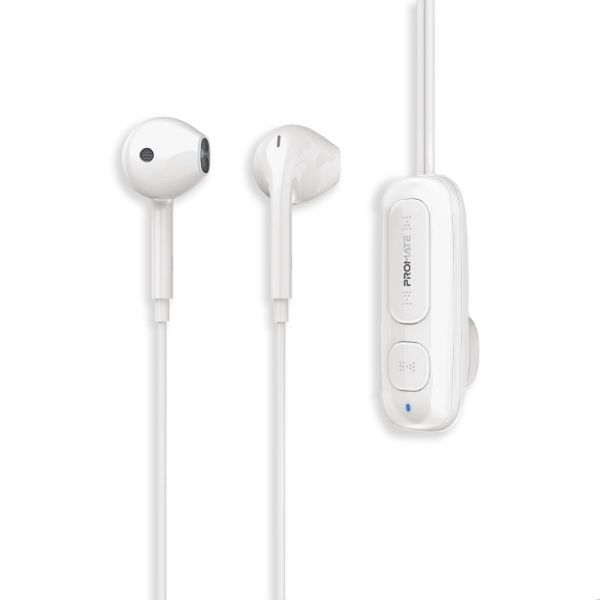 Clip-On BT Wireless Dynamic Earphones Magnetic Collar Clip Up to 12hrs Playtime Inline