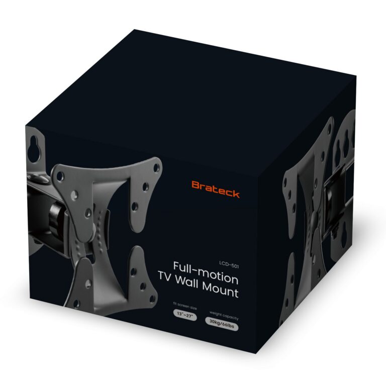 13''-27'' Monitor wall mount Pivot tilt & swivel Supports VESA