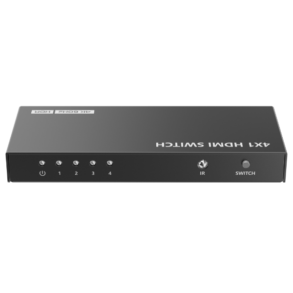 4K 4-In-1-out HDMI HDR Switch. Support 12 bit full HD video 3D video 4K x 2K@30/60