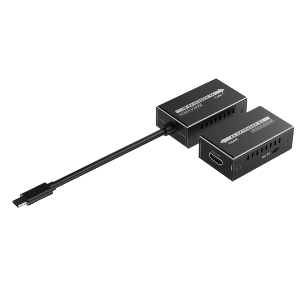 USB-C to HDMI Extender Includes both Tx & Rx Units. Supports Res up to 4K@144Hz.
